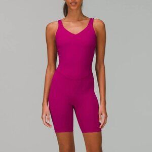 Lululemon Align Bodysuit 8” Magenta Purple Size 4